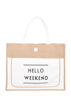 HELLO WEEKEND TOTE (IVORY)