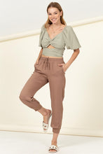 HIGH WAIST DRAWSTRING PANTS